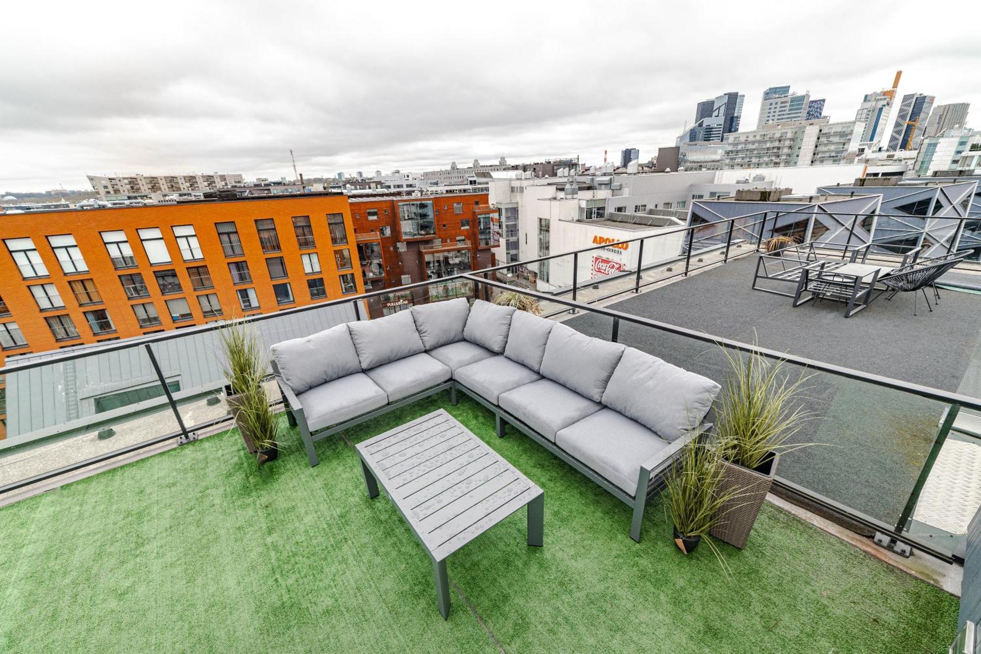 Rotermann Quarter With Rooftop Terrace & Panoramic View Lägenhet *